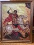 Диамантен гоблен на  Свети Георги с квадратни камъни, снимка 1 - Гоблени - 45965878