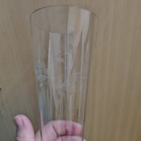 Високи чаши от соца Калиево стъкло, снимка 3 - Чаши - 45405433