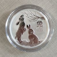 2 тройунции Сребърна Монета Австралийски Лунар Заек 2023, снимка 5 - Нумизматика и бонистика - 45506910