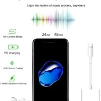 Адаптер за слушалки iPhone, [2 в 1] Lightning към 3,5 мм жак AUX аудио донгъл, двоен сплитер, снимка 4 - Аксесоари за Apple - 45631649