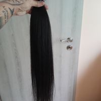 Естествена коса на кератинови кичури 55см , снимка 1 - Аксесоари за коса - 45400065
