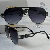 Versace мъжки слънчеви очила авиатор унисекс дамски, снимка 2 - Слънчеви и диоптрични очила - 45504671