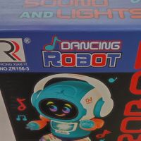 Танцуващ мини робот с лед светлини , снимка 2 - Музикални играчки - 39033256