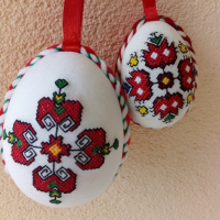 Бродирани яйца подходящи за Великденска декорация., снимка 4 - Декорация за дома - 45062669