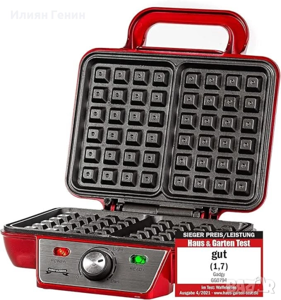 Уред за приготвяне на белгийски гофрети, снимка 1