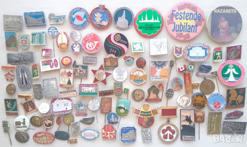 Значка Значки ЛОТ-100броя / 0,30 лева за брой, снимка 1