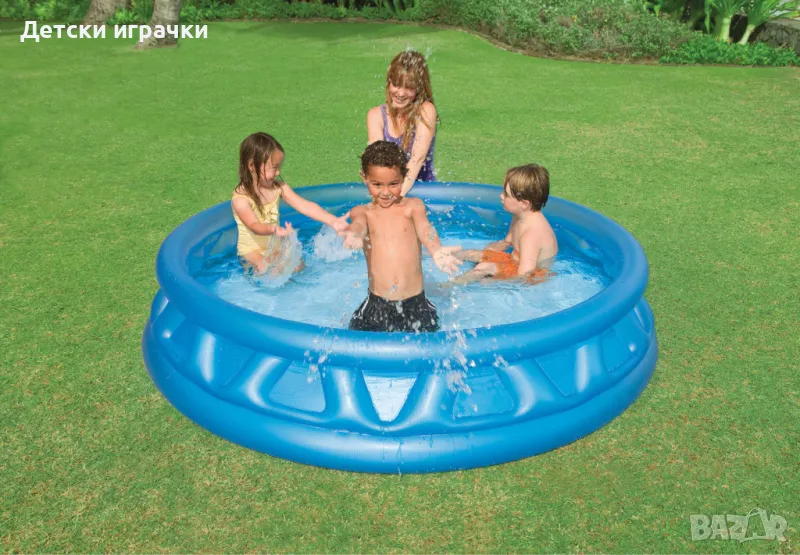 Детски надуваем басейн Intex Soft Side, 188 х 46 см, 790 литра, снимка 1