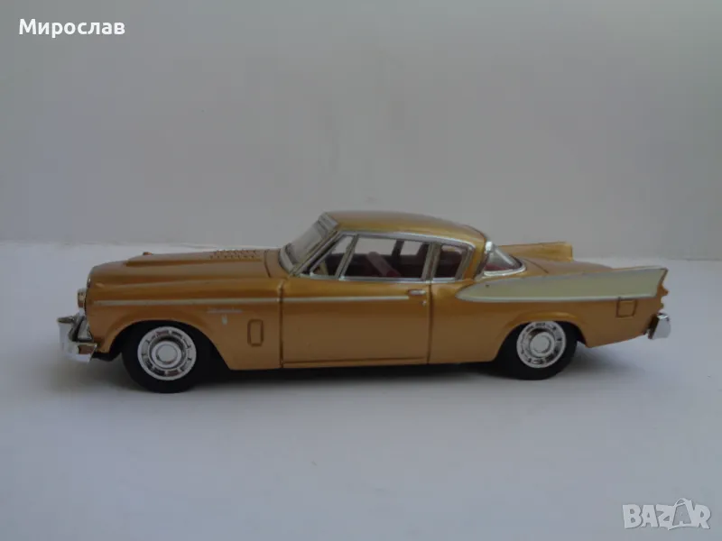 1:43 DINKY MATCHBOX STUDEBAKER GOLDEN HAWK КОЛИЧКА МОДЕЛ, снимка 1