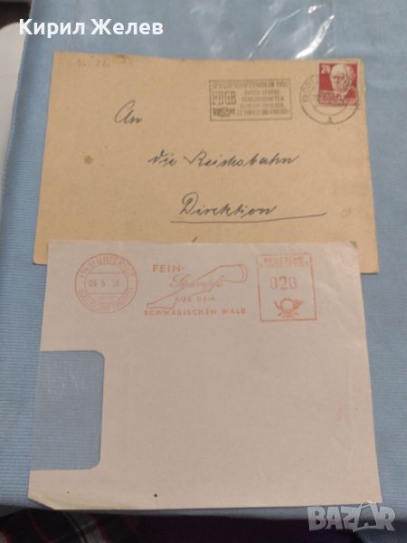 Два стари пощенски пликове с марки и печати Германия за КОЛЕКЦИЯ ДЕКОРАЦИЯ 46086, снимка 1