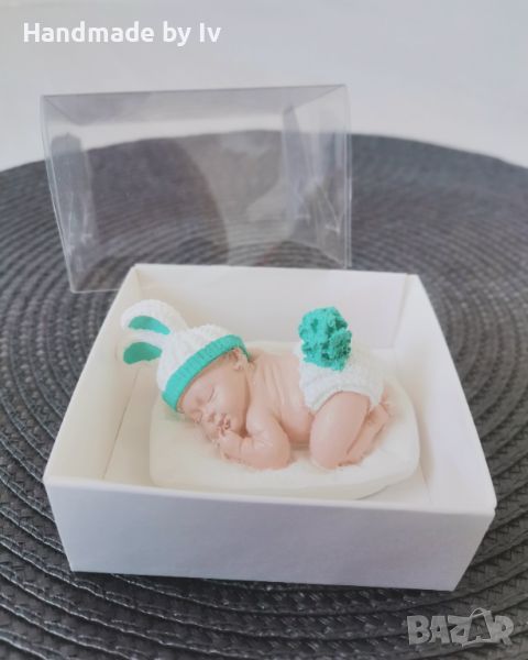 Керамично бебе подходящо зa погача или кръщене, снимка 1
