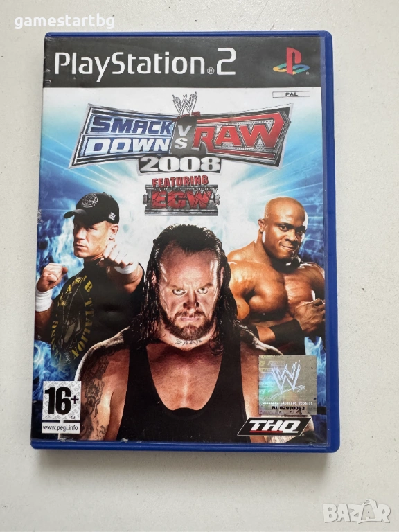 WWE SmackDown! vs. Raw 2008 за PS2, снимка 1