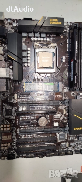 Компютърни компоненти(без кутия и захранване) - Gigabyte GA-Z170-D3H/Intel Core i5-7600K, снимка 1