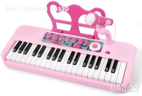 Нова играчка Учебно Пиано с 37 Клавиша и Микрофон за Деца, снимка 1