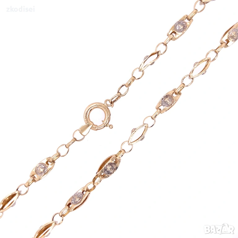 Златен синджир 8,90гр. 60,0см. 14кр. проба:585 модел:36338-1, снимка 1