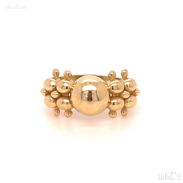 Златен дамски пръстен 2,69гр. размер:61 14кр. проба:585 модел:35620-1, снимка 1