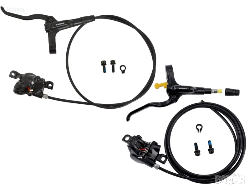 Комплект хидравлични спирачки Shimano BL-MT200, снимка 1