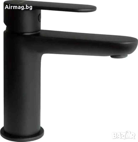 Черен стоящ смесител за мивка за Баня модел Alpinia Nero S, снимка 1