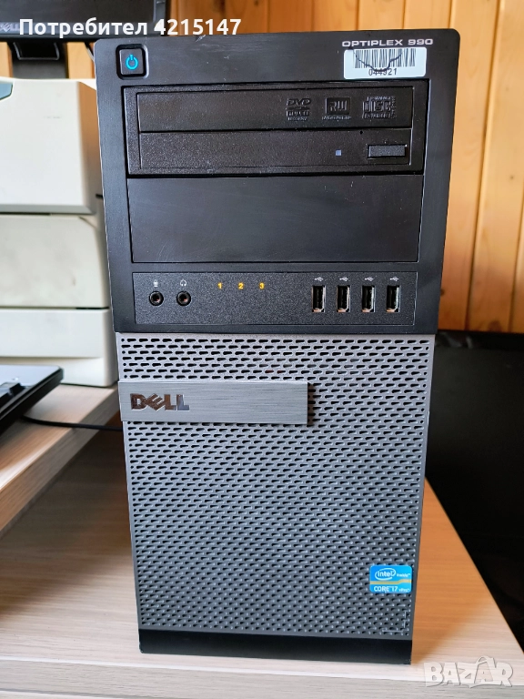 Dell OptiPlex 990 МT/Core i7-2600 Quad, 3.40 GHz/8GB DDR3-RAM, снимка 1