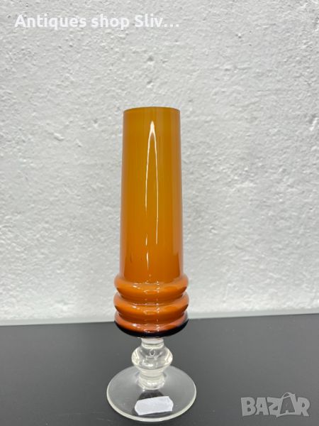 Луксозна стъклена ваза от цветно стъкло. №5423 , снимка 1