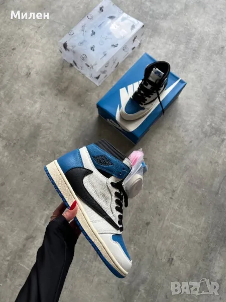 Fragment Design x Travis Scott x Air Jordan 1 Retro High, снимка 1