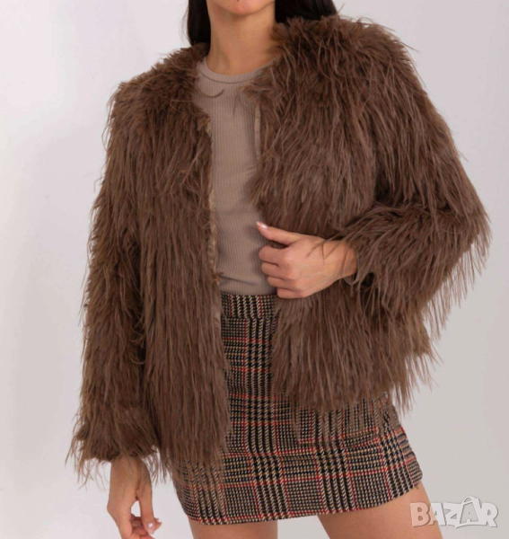 Пухено палто с дълъг косъм  , снимка 1