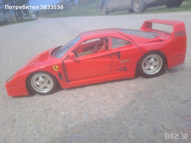 Ferrari F40 1987г. Burago 1:18  колекционерски модел, снимка 1
