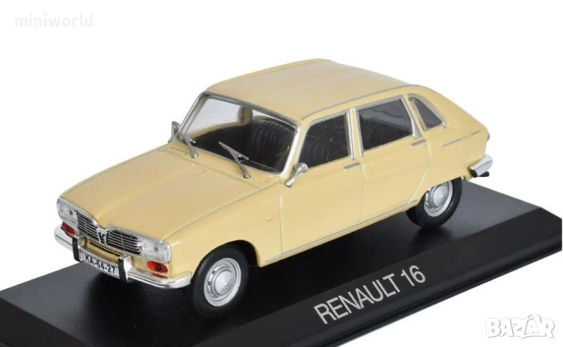 Renault 16 - мащаб 1:43 на DeAgostini моделът е нов в блистер, снимка 1