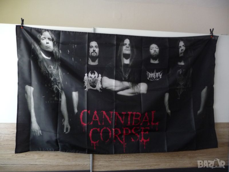 Cannibal Corpse знаме дет метъл хеви метъли металист постер, снимка 1