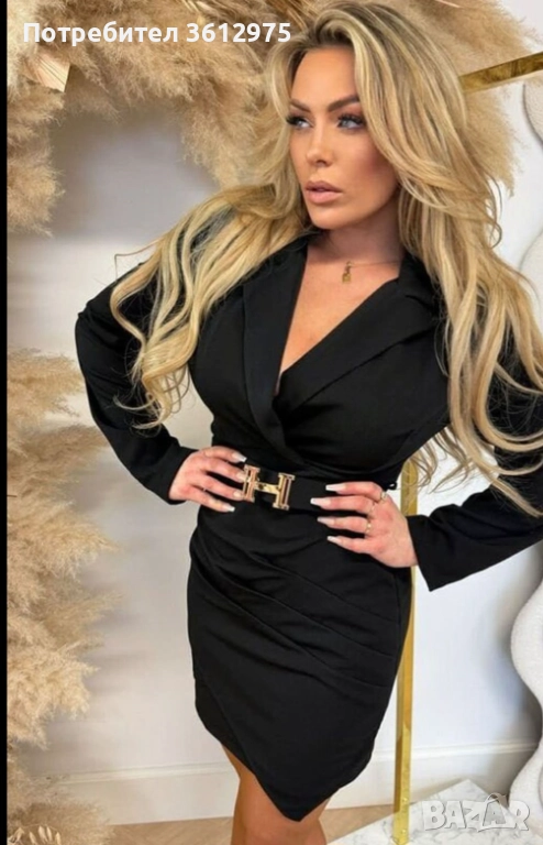 Рокля с колан, снимка 1