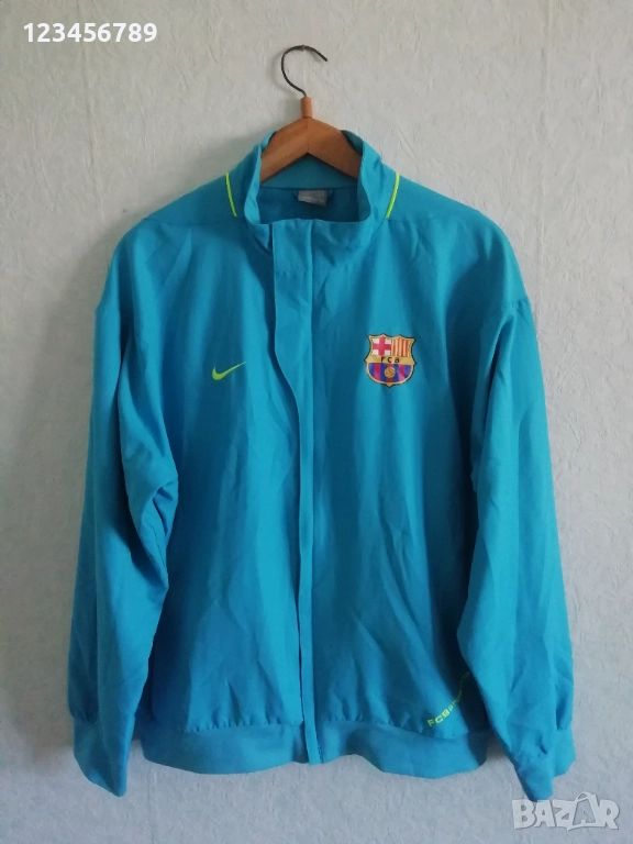 Barcelona Nike 2007/2008 оригинално ретро яке Барселона XL/2XL синьо, снимка 1