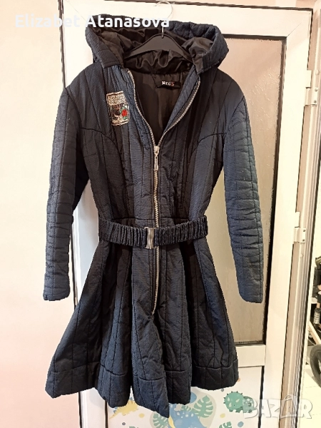 Дълго зимно яке с качулка , снимка 1