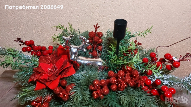 Коледен свещник , снимка 1