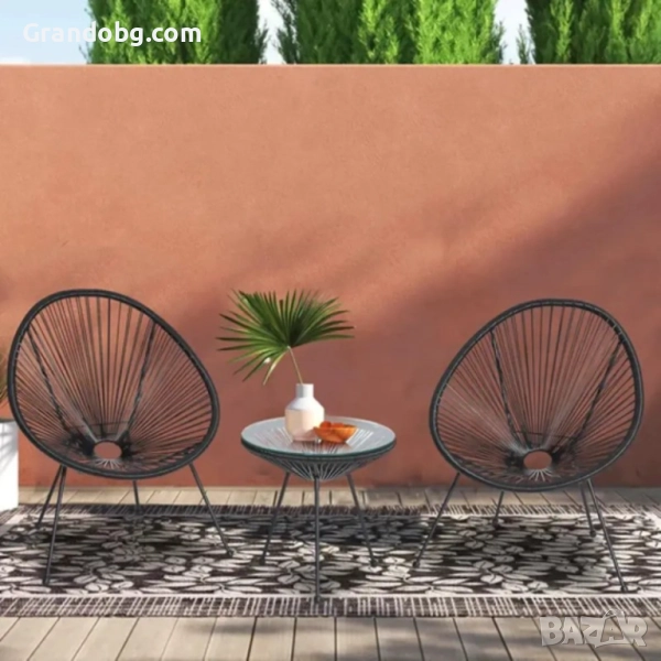 Градински Комплект „Савана“ – 2 Кресла и Маса, снимка 1