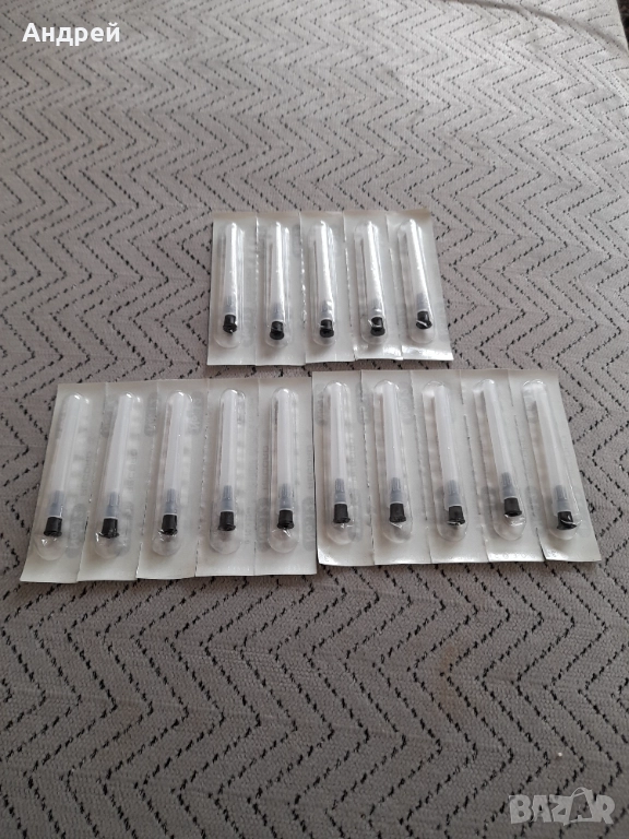 Стари игли за спринцовка Record, снимка 1