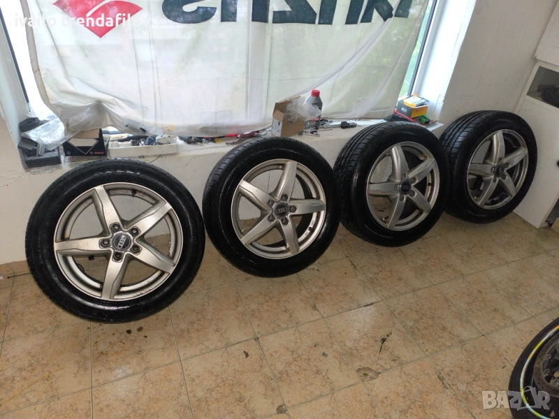 Джанти за Ауди а3-8P, 16-ки с летни гуми, снимка 1