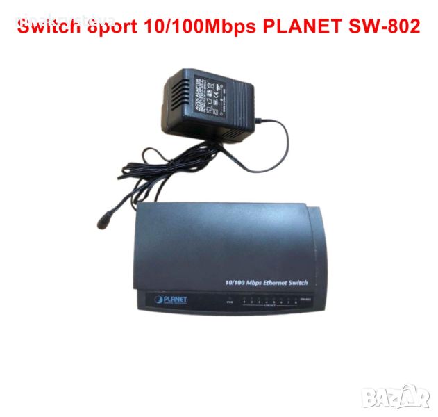 Switch 8port 10/100Mbps PLANET SW-802, снимка 1