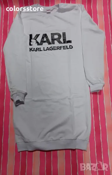 Бяла рокля/туника Karl Lagerfeld-VL90X, снимка 1