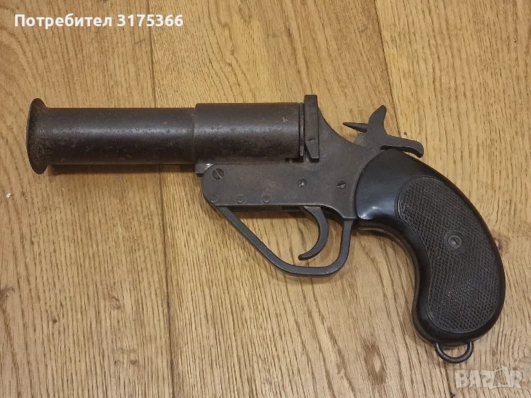 Рядък английски сигнален пистолет WEBLEY  & SCOTT  WWI WWII, снимка 1