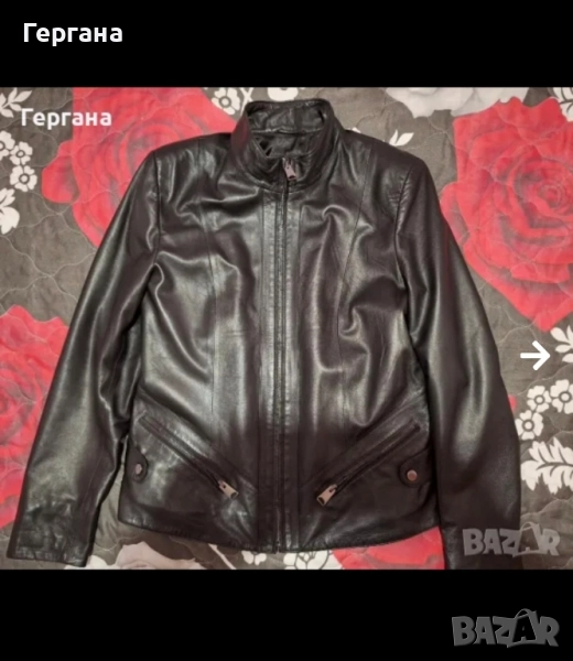 Дамско яке от естествена телешка кожа , снимка 1