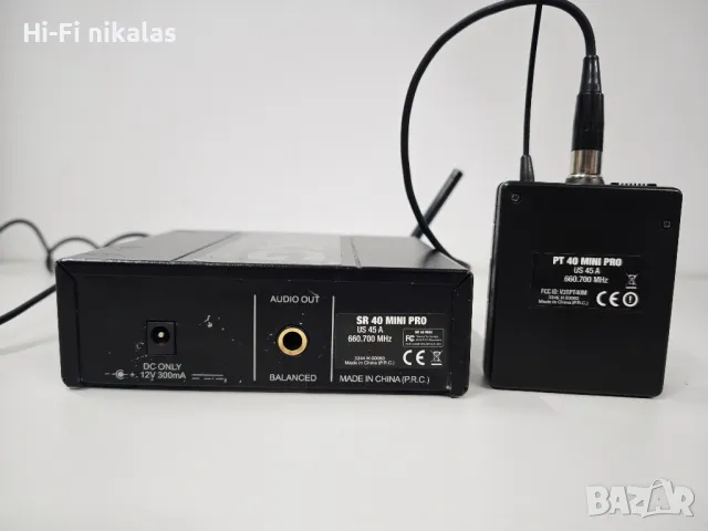 безжичен микрофон  приемник модем ресийвър AKG SR MINI 40 PRO, снимка 6 - Микрофони - 48980619