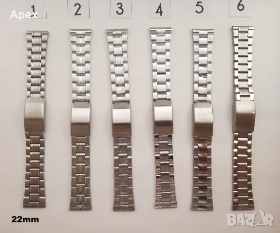 Стоманени Верижки за Часовници.Верижка заЧасовник18 20 22 24мм Seiko/Orient/Casio/Ракета/Слава/Полет, снимка 6 - Каишки за часовници - 54169493