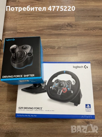 Logitech g29+shifter, снимка 2 - Джойстици и геймпадове - 53947476