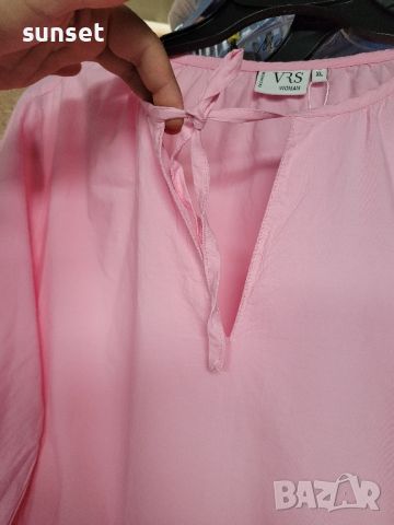 розова рокля, разкроена,- XL, снимка 9 - Рокли - 46360811