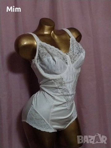  Резервирани Prima Donna 85 D Луксозно ,сатенено боди в цвят екрю , снимка 4 - Бельо - 53600928