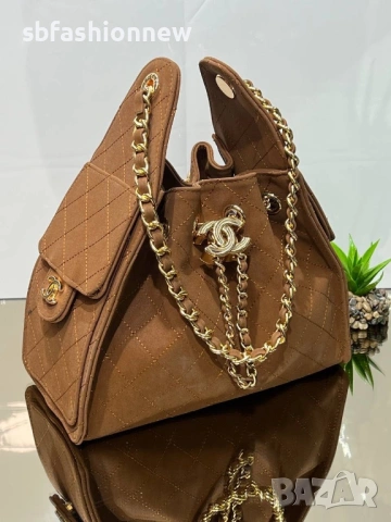 Chanel кафява чанта, снимка 4 - Чанти - 53184156