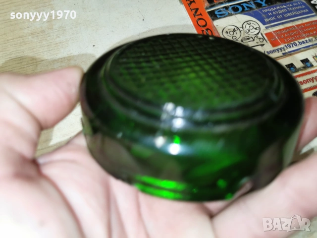 СТАР ПЕПЕЛНИК-ЗЕЛЕНО СТЪКЛО 1904260916LCHERY1, снимка 14 - Антикварни и старинни предмети - 54242075