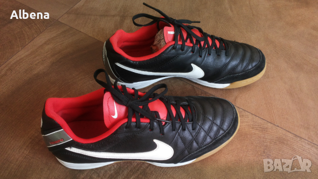 NIKE TIEMPO Leather Footbal Shoes Размер EUR 43 / U 8,5 за футбол естествена кожа 137-14-S, снимка 1 - Спортни обувки - 45063038