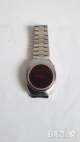 Винтидж LED MBO дигитален часовник LCD ретро дисплей, снимка 2 - Антикварни и старинни предмети - 53694223