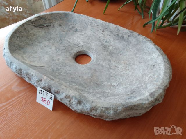 Каменна мивка от силвър травертин, снимка 2 - Мивки - 45318984