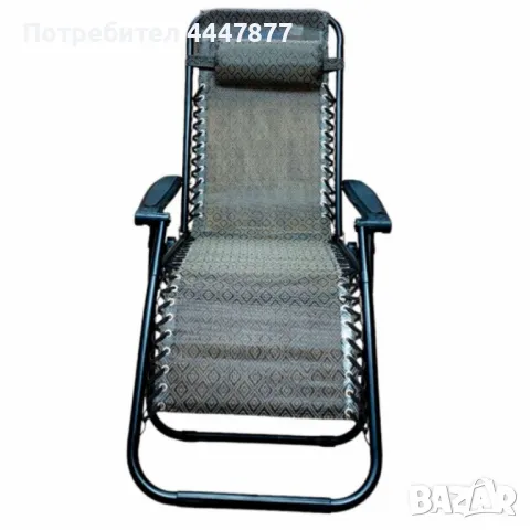 Плажен стол-шезлонг с възглавничка 175x52 см NS6318, снимка 2 - Градински мебели, декорация  - 49919436